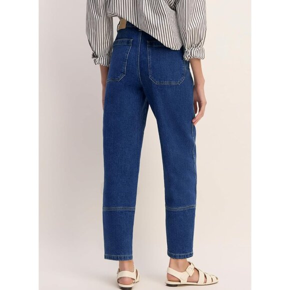 Wide Leg High Waisted Stretch Denim Jeans for Women Casual Comfortable - Picture 3 of 8